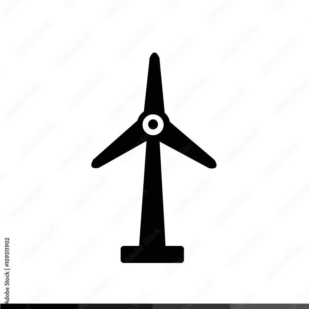 wind turbine icon Illustration design