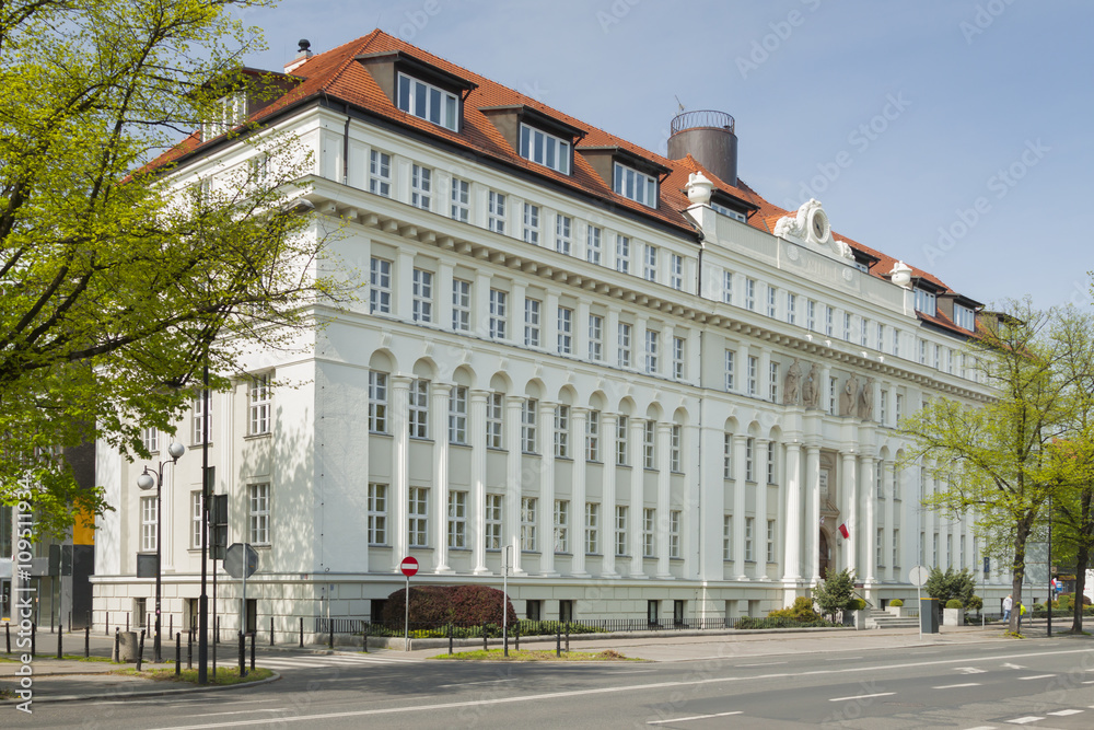 Fototapeta premium Poland, Upper Silesia, Gliwice, Administrative Court Building