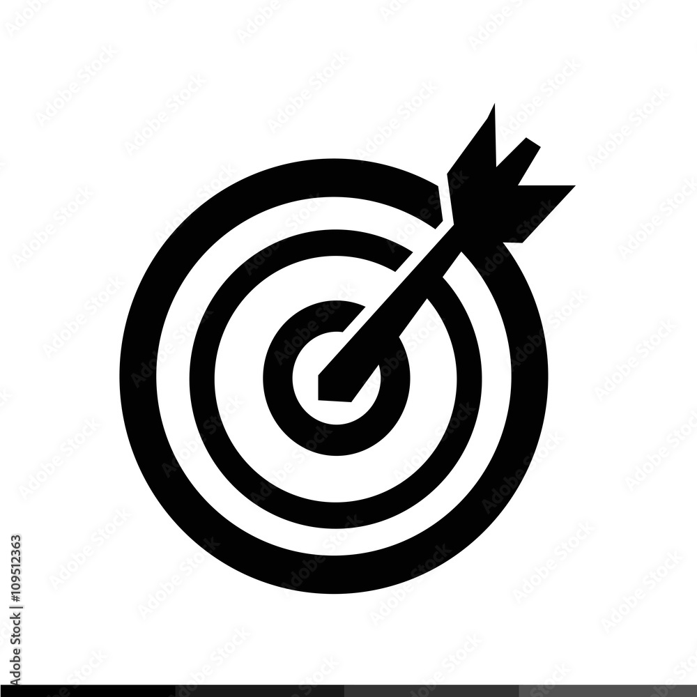 target with dart icon illustration design target with dart icon illustration design