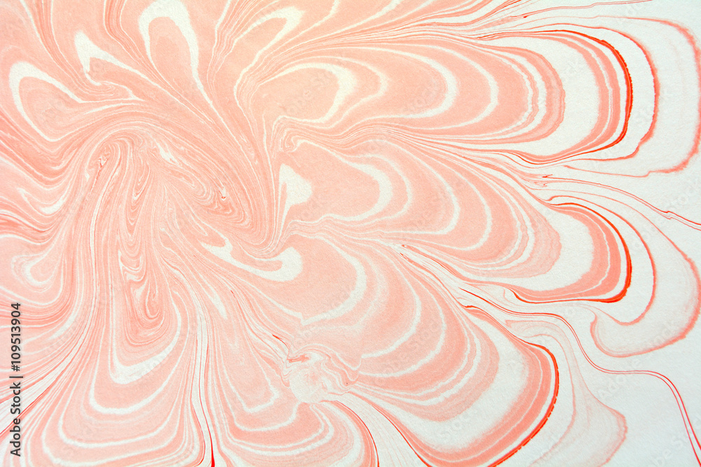 Obraz premium Antique Marbled Paper Background, ebru art.