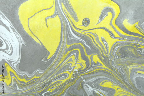 Marbling style. Writing surface, endpapers in bookbinding and stationery. Abstract handmade marble background. Ebru, traditional Turkish painting art. Painting on water. Transferred painting on paper.