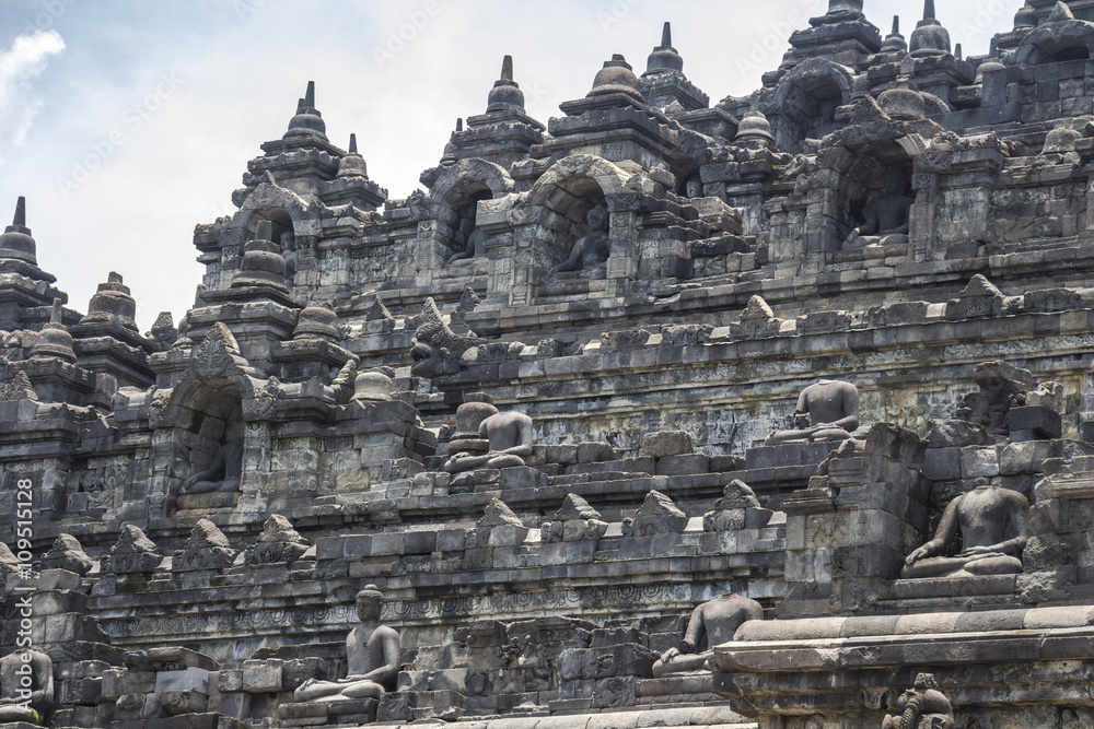 View on Borobudur temple, Indonesia