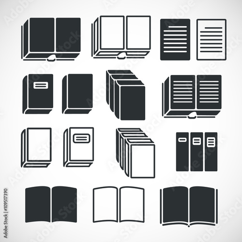 Set of Book Icons