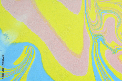 Japanese paper. Paper marbling pattern, ink marble. Oil paint marbling. Ebru marble liquid colors.