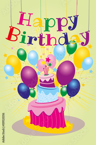 Happy birthday baloons