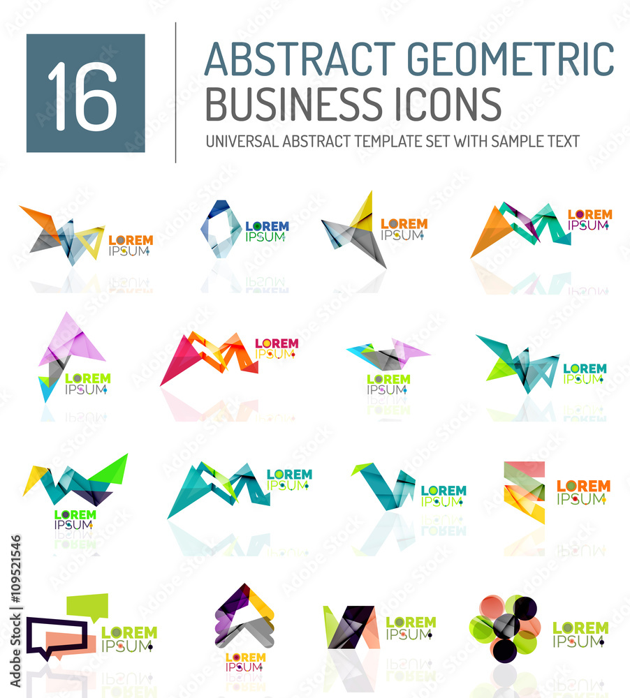 Abstract business icons Abstract business icons
