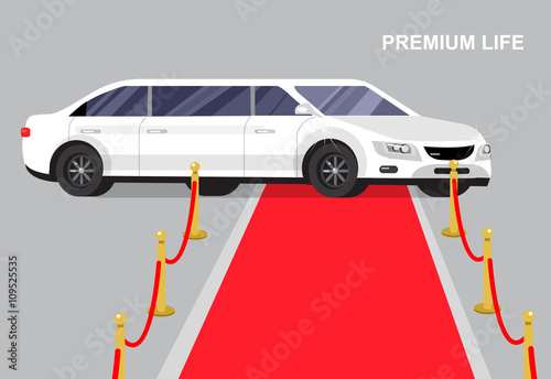 Luxury limousine car 
