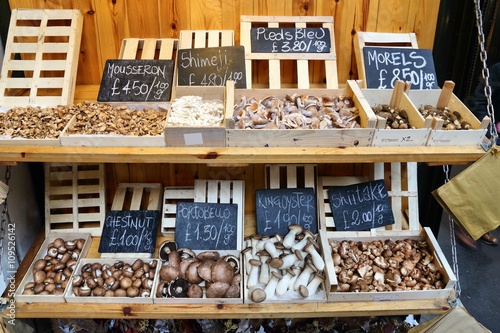 Mushrooms at market - London Borough Market photo