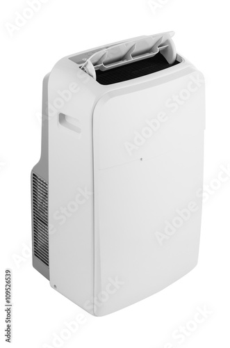 Portable air conditioner isolated on white background