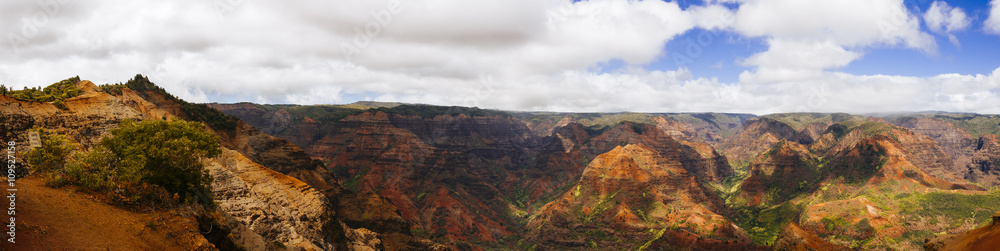 Waimea Canyon panorama, Kauai, Hawaii