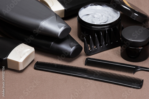 Canvas Print Hair styling products and accessories