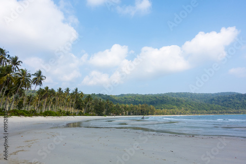 Beautiful tropical beach  Crystal Beach at koh kood island  trad