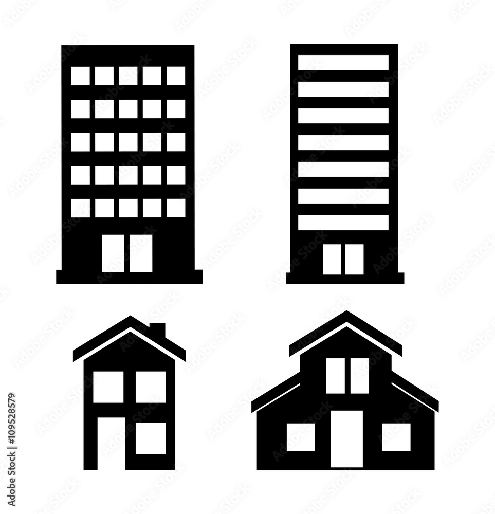 building icon design building icon design