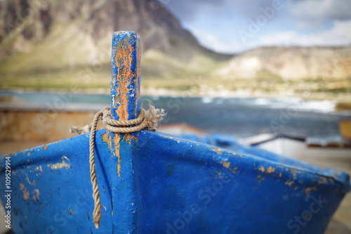 Piccola imbarcazione nel porticciolo di Cornino photo
