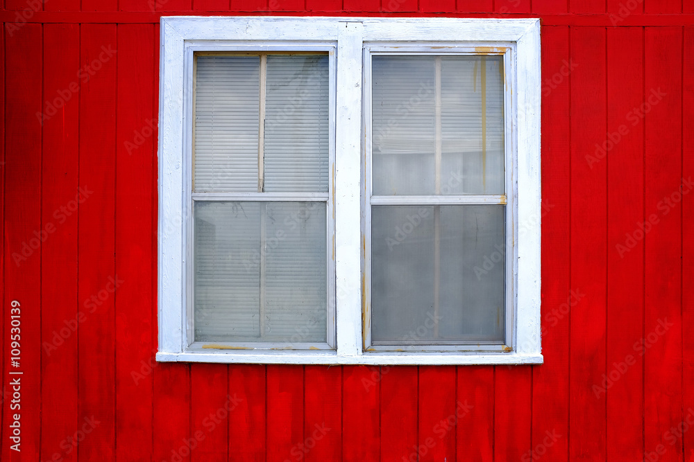 Red Wall White Window