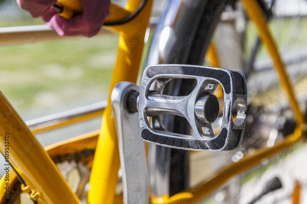 Bicycle pedal.Closeup