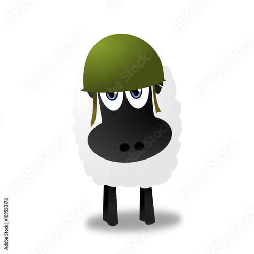 Schaf Soldat