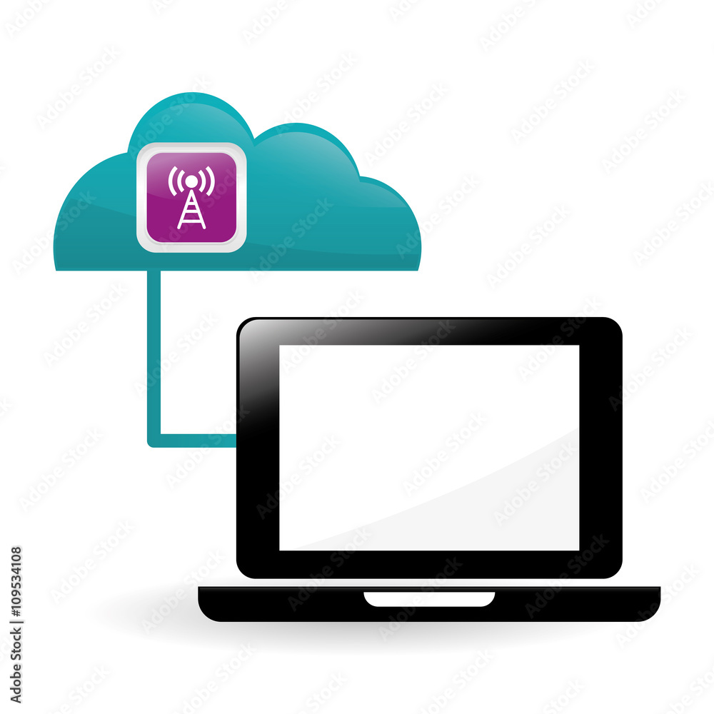 laptop design. technology icon. multimedia concept laptop design. technology icon. multimedia concept