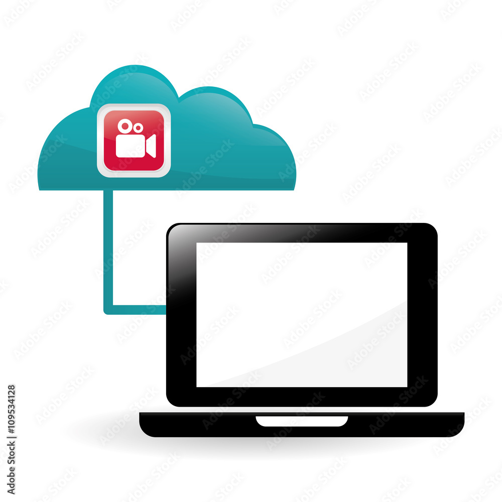 laptop design. technology icon. multimedia concept laptop design. technology icon. multimedia concept