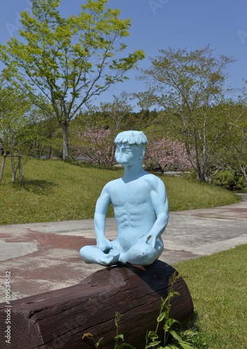 河童像ベンチのある公園
