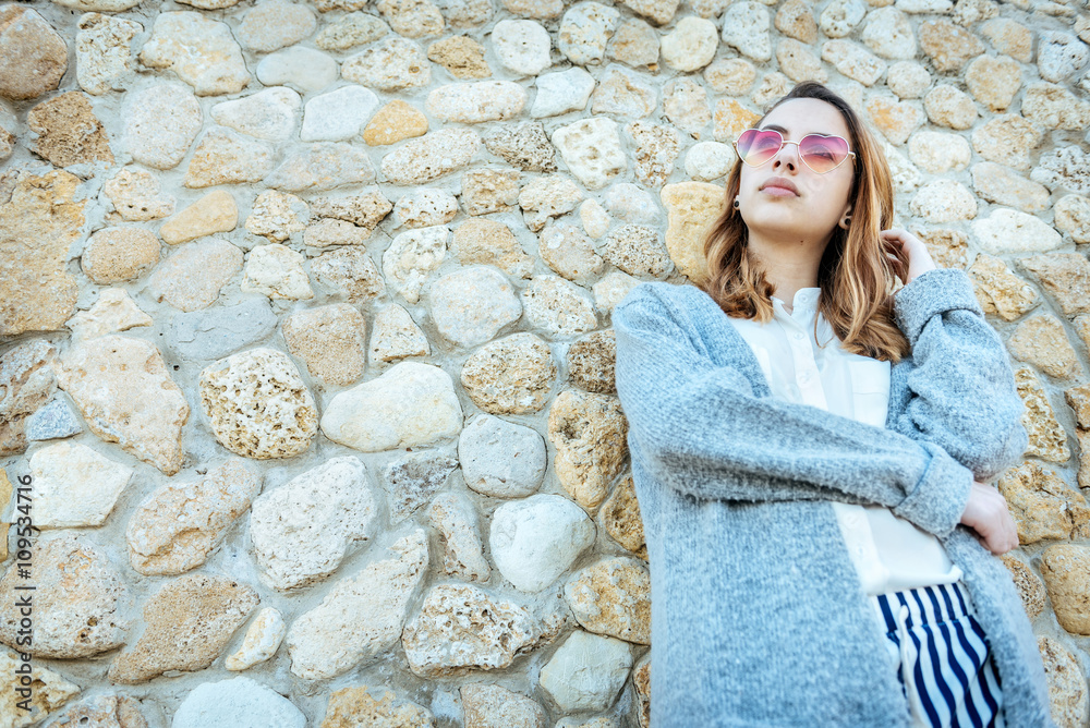 Outdoor lifestyle fashion portrait girl. Outdoor lifestyle fashion portrait girl.