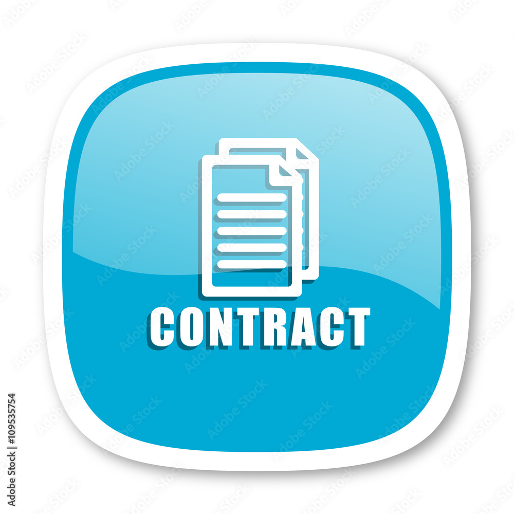 contract blue glossy web icon contract blue glossy web icon