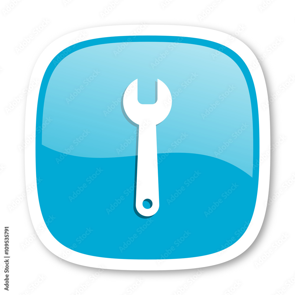 tool blue glossy web icon tool blue glossy web icon