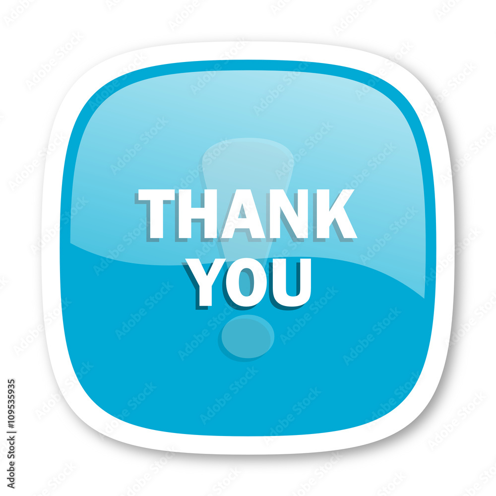 thank you blue glossy web icon thank you blue glossy web icon