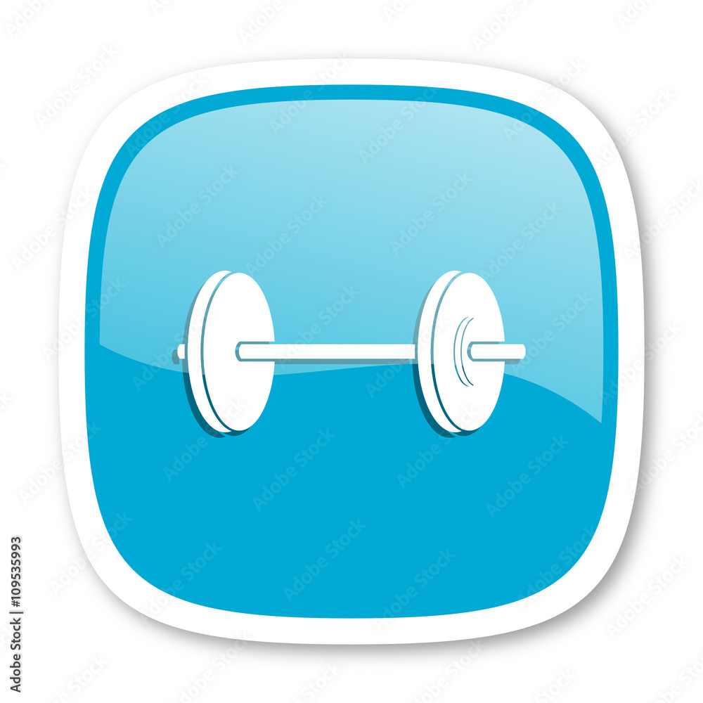 fitness blue glossy web icon fitness blue glossy web icon
