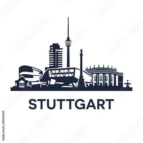 Stuttgart Skyline Emblem photo