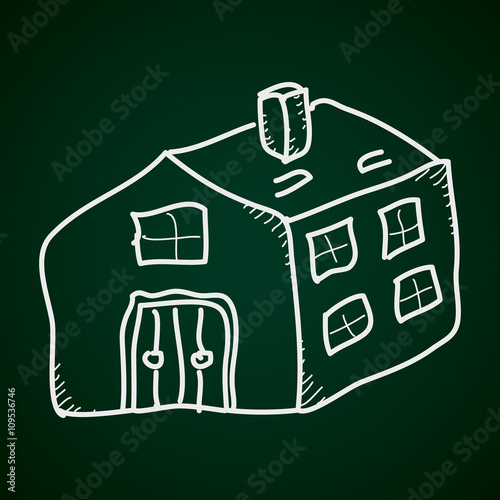 Simple doodle of a house