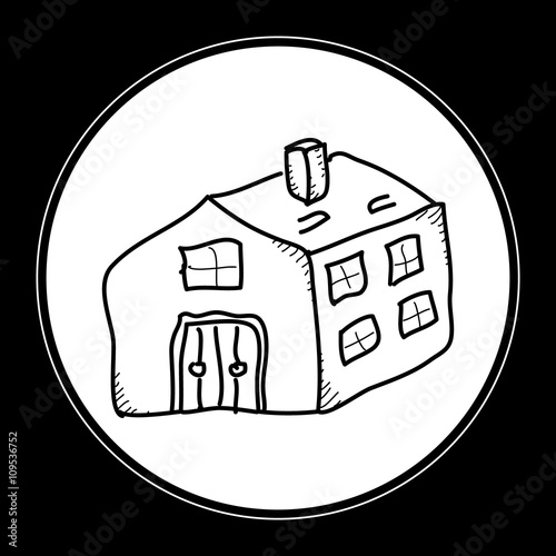 Simple doodle of a house