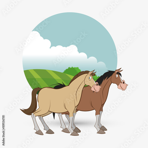 Farm design. animal icon. nature concept  vector illustration
