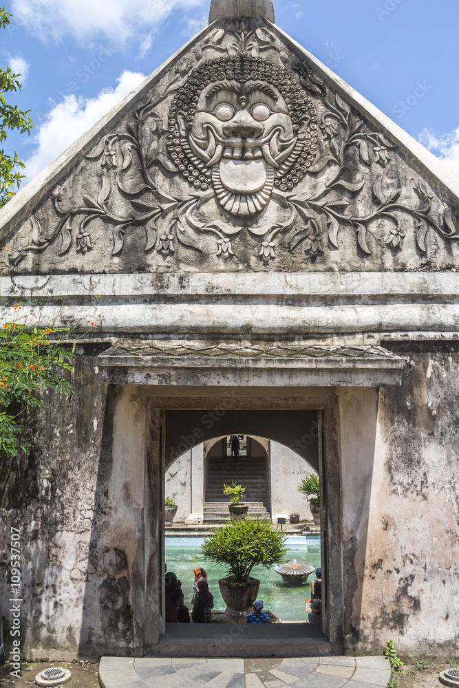 Entrance to water castle in Yogyakarta