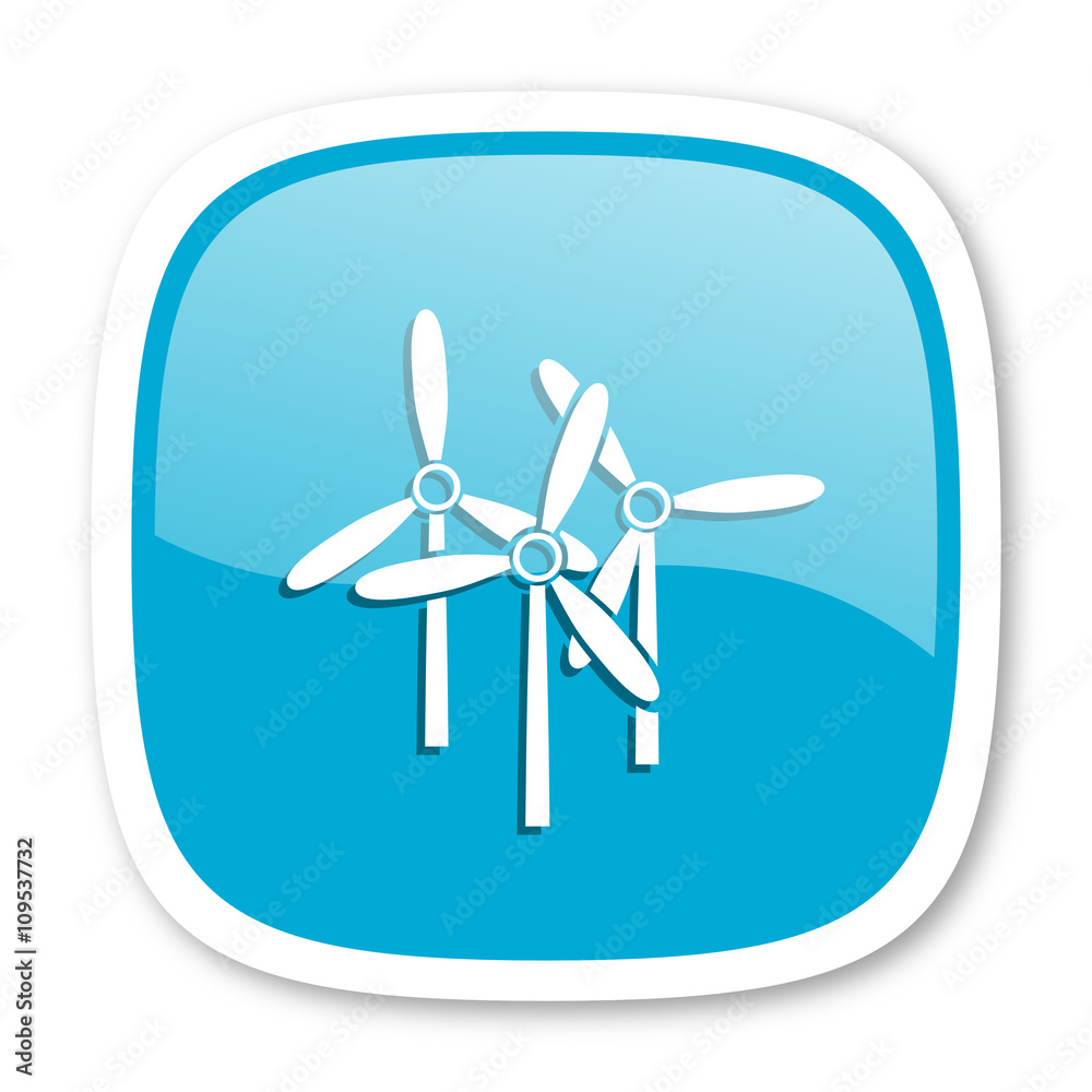 windmill blue glossy web icon windmill blue glossy web icon
