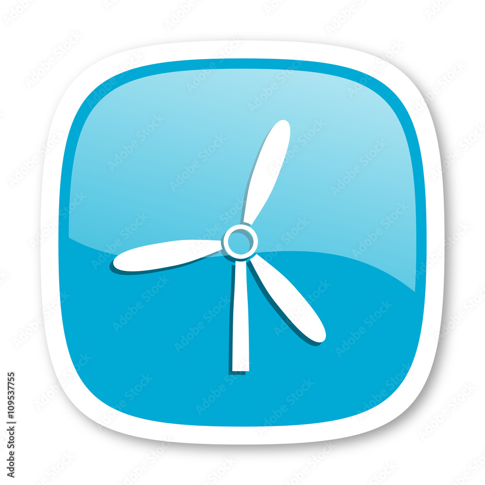 windmill blue glossy web icon windmill blue glossy web icon