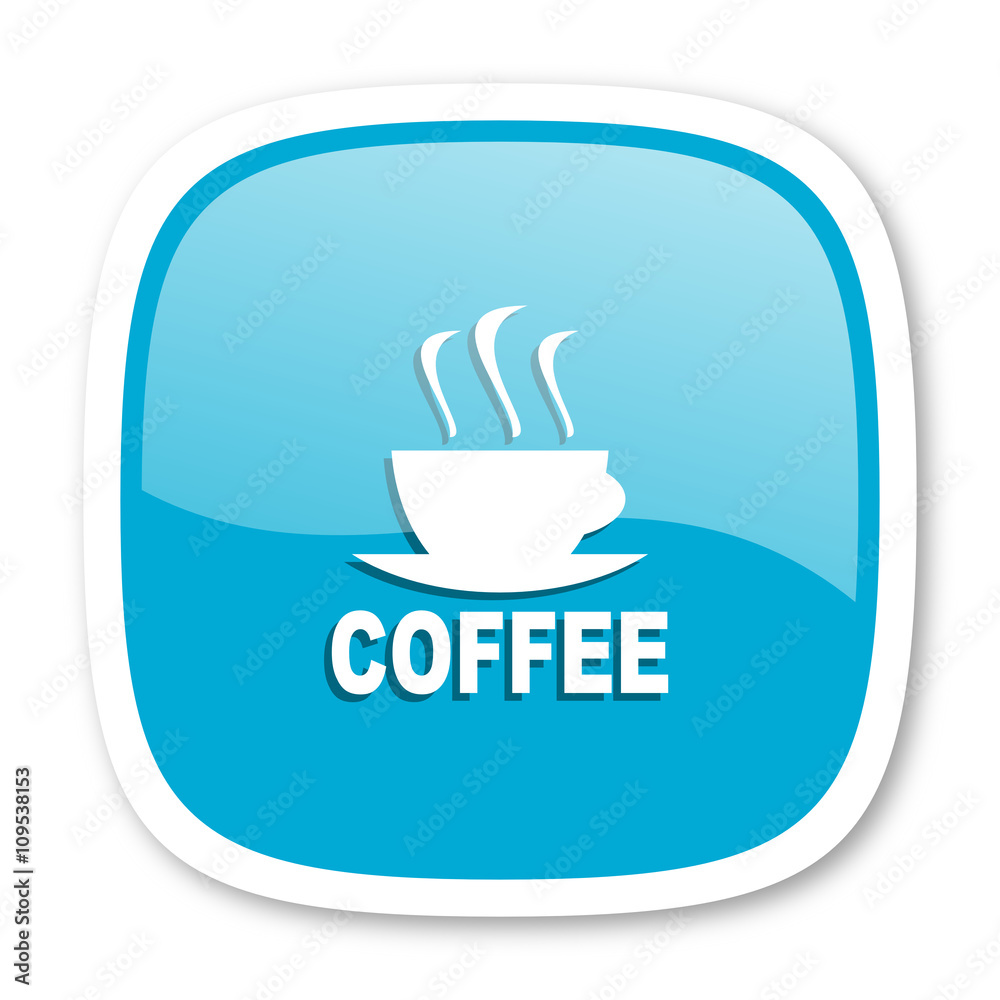 espresso blue glossy web icon espresso blue glossy web icon