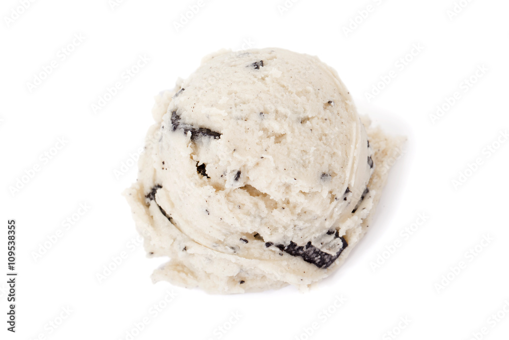 scoop of cookies and cream ice cream