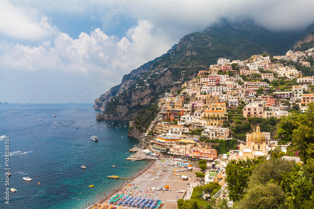 Naklejka premium Beautiful view of Positano