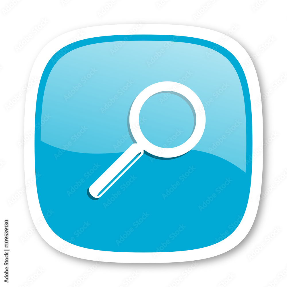 search blue glossy web icon search blue glossy web icon