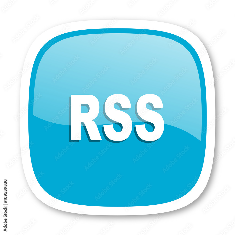 rss blue glossy web icon rss blue glossy web icon