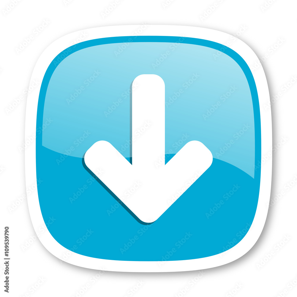download arrow blue glossy web icon download arrow blue glossy web icon