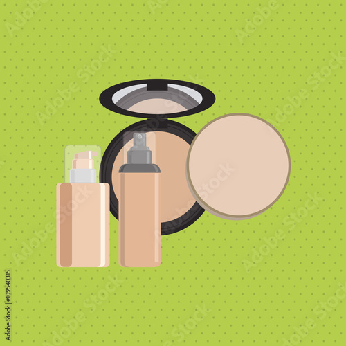 Make up design. cosmetic icon. skin care concept, vector illustration