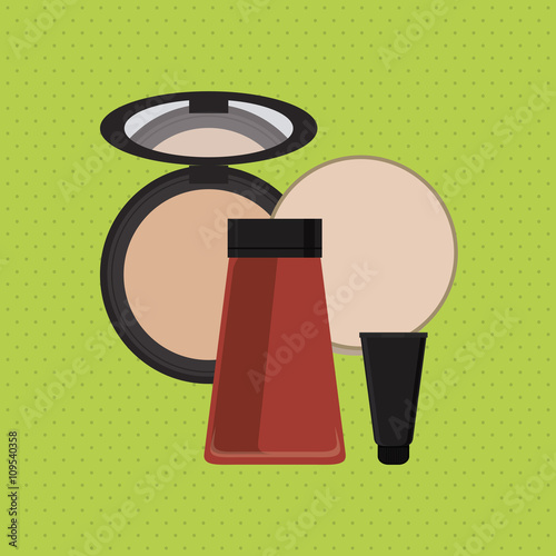 Make up design. cosmetic icon. skin care concept, vector illustration