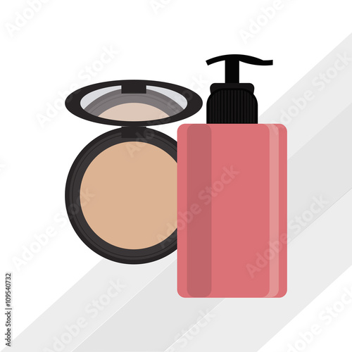 Make up design. cosmetic icon. skin care concept, vector illustration