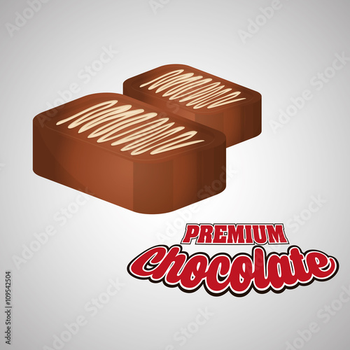 Chocolate design. sweet icon. dessert concept 