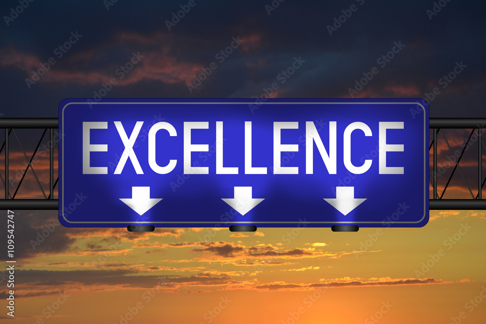 Excellence street sign