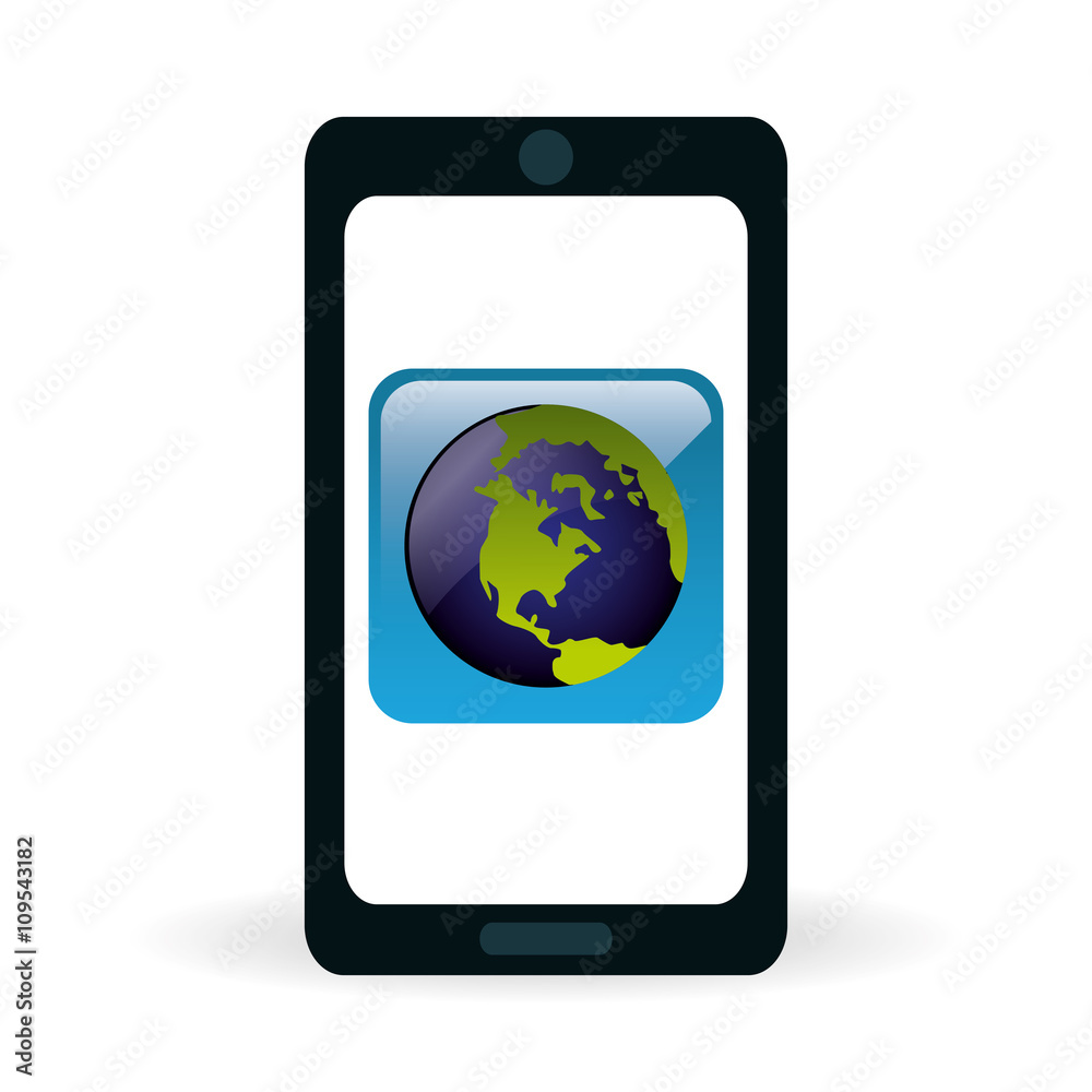 Technology design. social media icon. smartphone concept Technology design. social media icon. smartphone concept