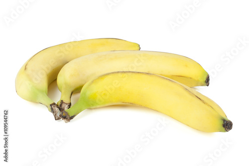 three ripe banana fruits