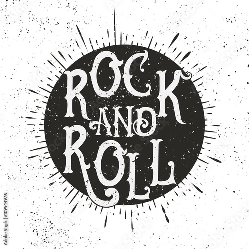 Rock music print